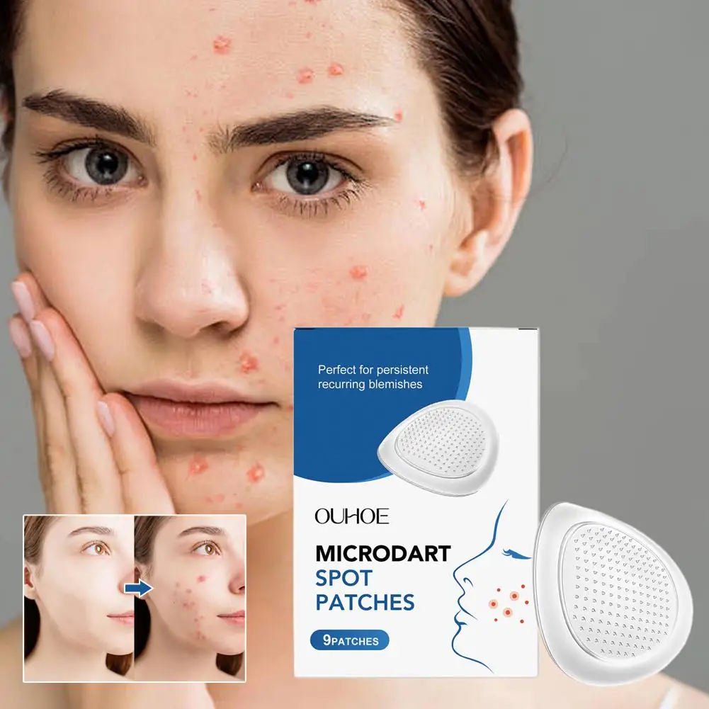 9 patches Anti-ance Patch Hydrocolloid Ance Patch Microneedle Skin Care Professional Invisible Acne Acne Absorbing Patch Healing
