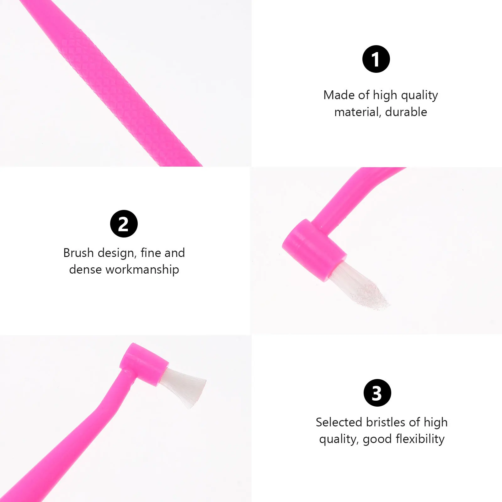 

4Pcs Dual Heads Toothbrush Tapered Tuft Dead Angle Cleaning Daily Use Replacement Interspace Interdental