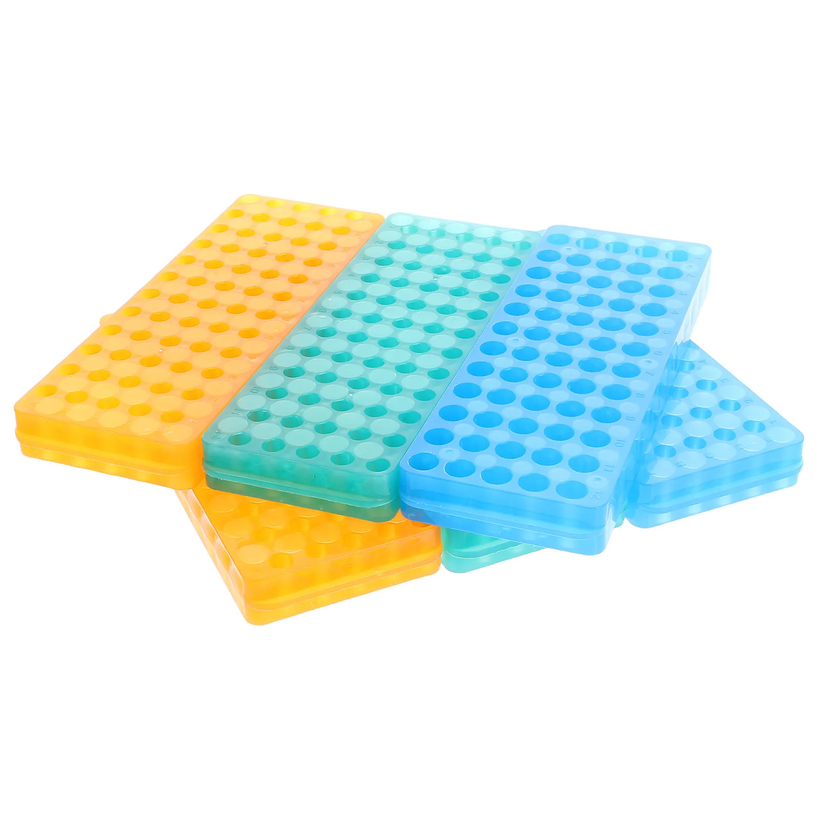 6Pcs Microcentrifuge Tube Rack 60 Holes Organizer Efficient Sample Management Space Saving Lab Equipment Test Tube Holder Rack view 4