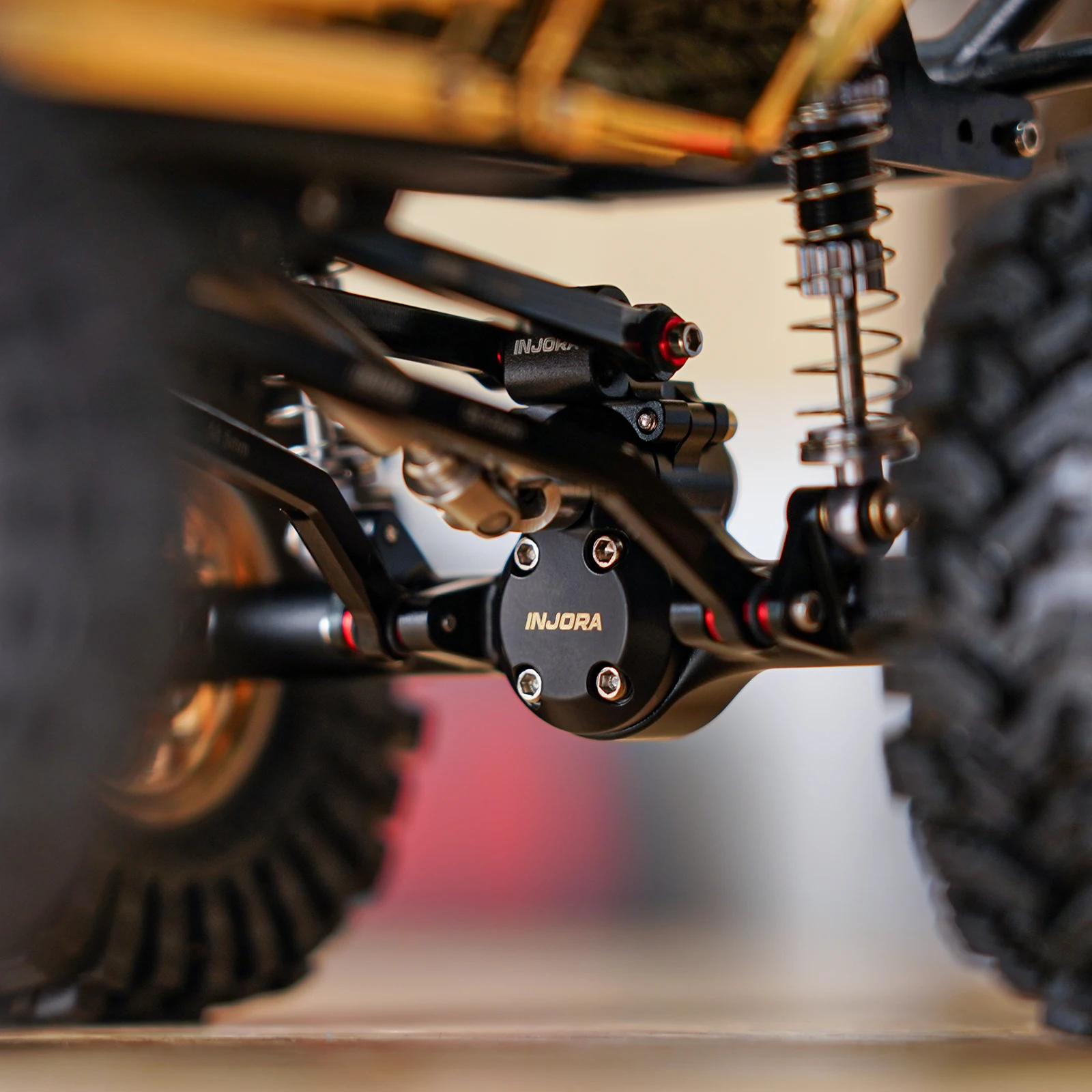 INJORA 真鍮製ディファレンシャルカバー 1/24 SCX24 プラネットアクスル用