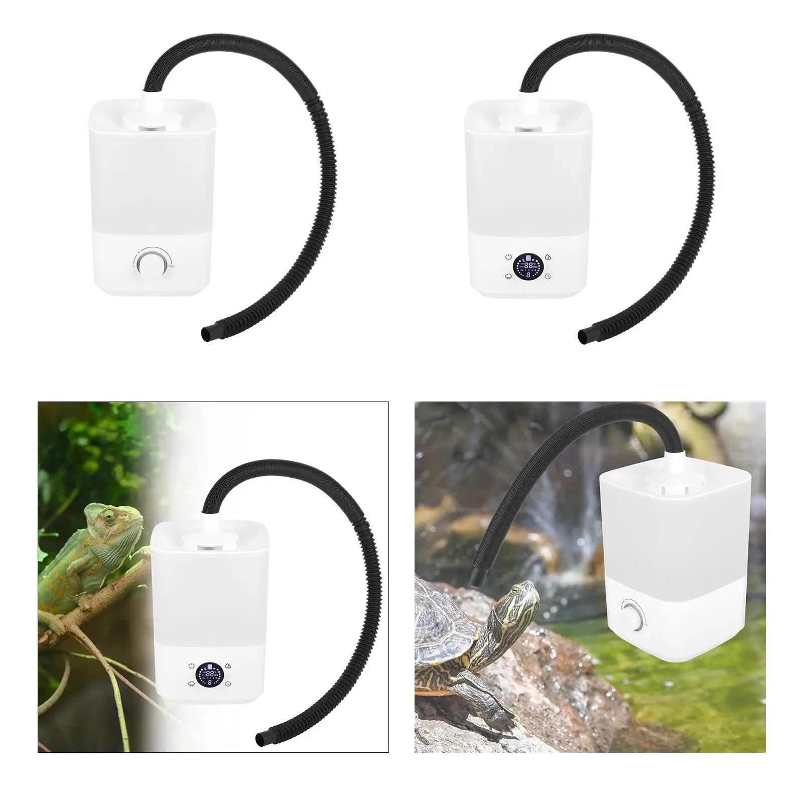Reptile Humidifier Misting System for Terrariums and Enclosures Fog Machine Mister, Fog Machine for Amphibians Reptiles Plant