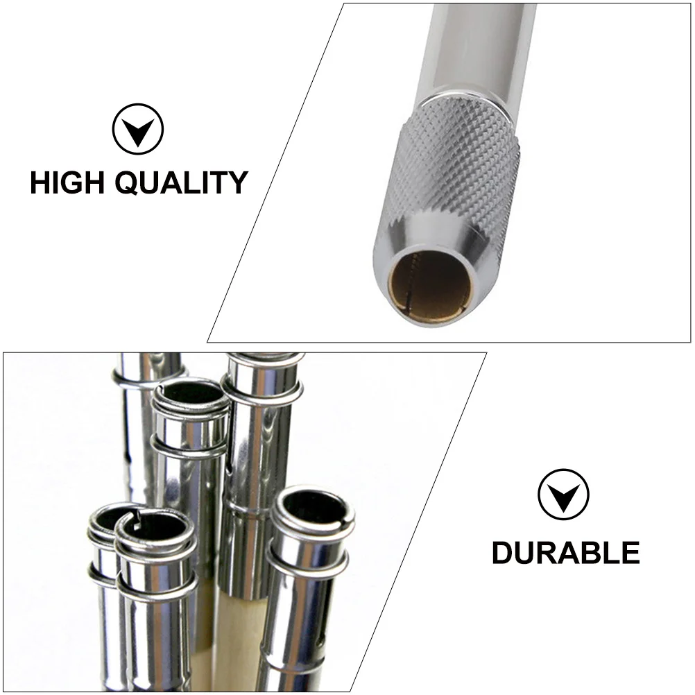

15Pcs Pencil Extender Premium Stainless Steel Wooden Holder for Long-Lasting Use Lightweight Portable Double Ends Lengthener