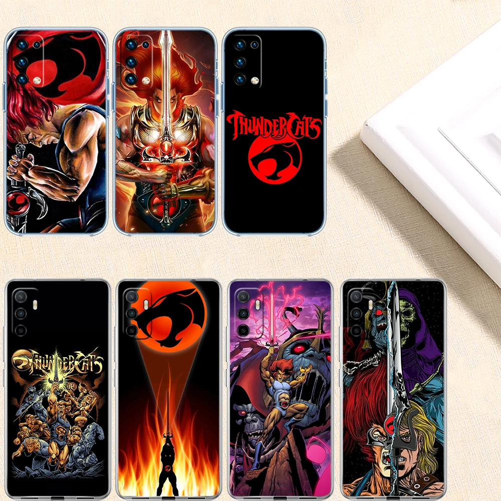 Capa de Telefone Transparente DI51 T-ThunderCats para Motorola Moto Edge 20 30 40 50 S30 Fusion Ultra Pro Neo Lite + G200 G23