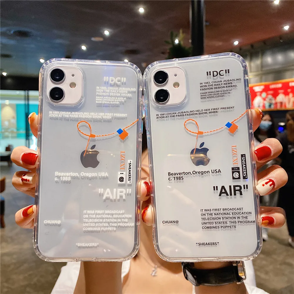 Hot SNEAKERS Sports Shoes AIR Phone Case For iPhone 14 13 12 15 16 Pro 11 X XS Max XR Plus Ins White Label Soft TPU Cover