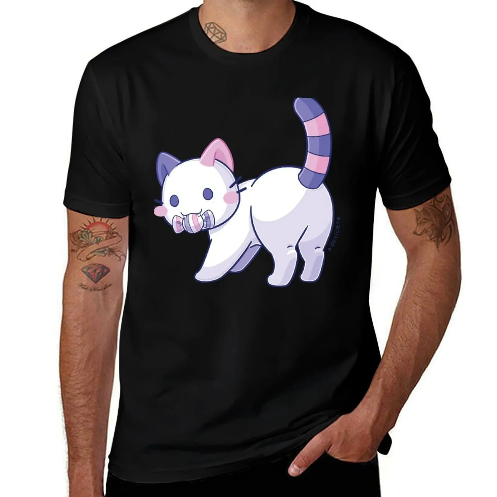 

CandiCat Candy Drop  2024 T-Shirt plus sizes anime tshirt aesthetic clothes clothes Men's t-shirt