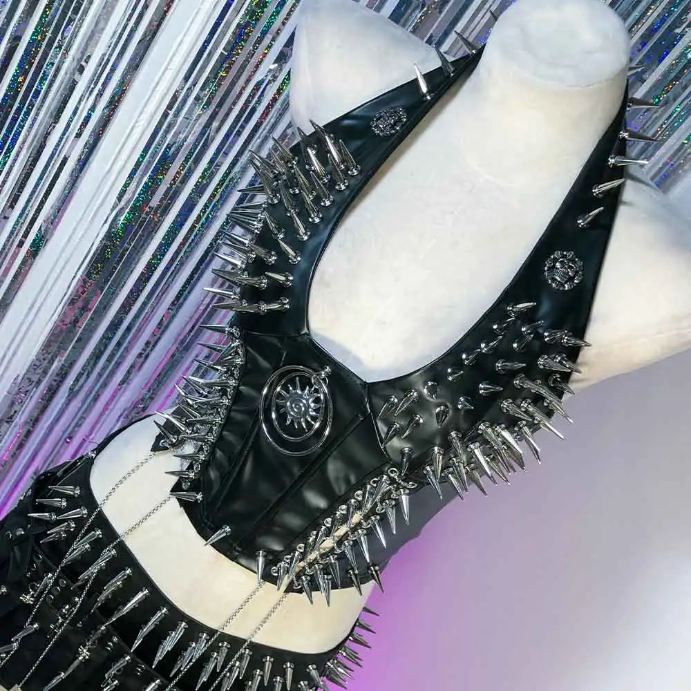 

Hand Made 90s Eco Kawaii Gothic Tank Harajuku Goth Y2K TOPS DIY E-Girls Teen Grunge Digital Punk Rock Emo Cyber Trendy Hip Hop