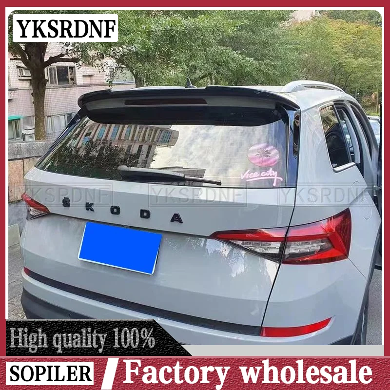 Fit For Skoda Kodiaq 2017 2018 2019 New ABS Plastic External Rear Spoiler Wing Trunk Boot Tail Wing Spoiler Car Accessories