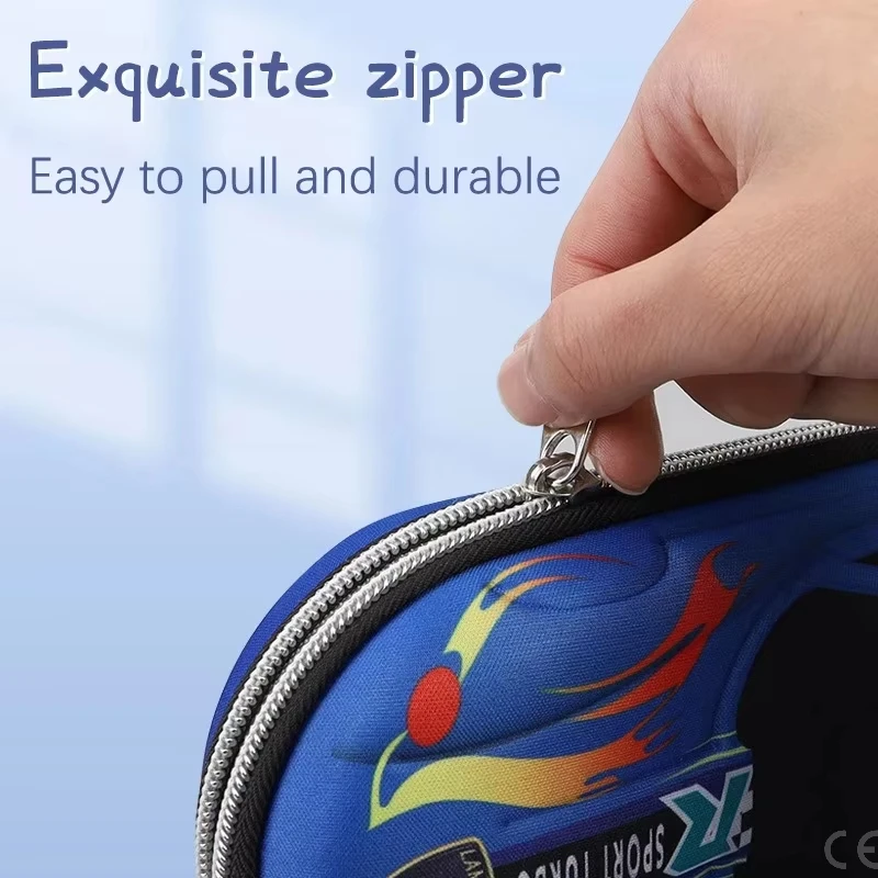 3D Racing Auto Bleistift Fällen Cartoons Schule Bleistift Fall Für Kinder Schreibwaren Box EVA PU Kunststoff Stift Fall Boyut Tasche