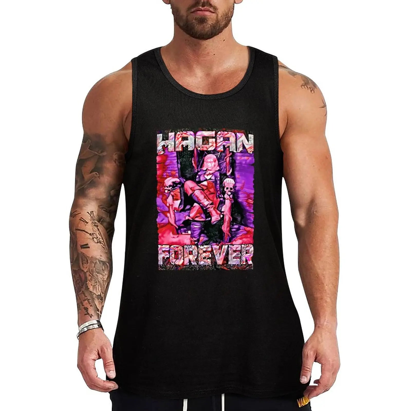 

Hagan Forever Tank Top Muscle fit cute tops Men's gym t-shirt