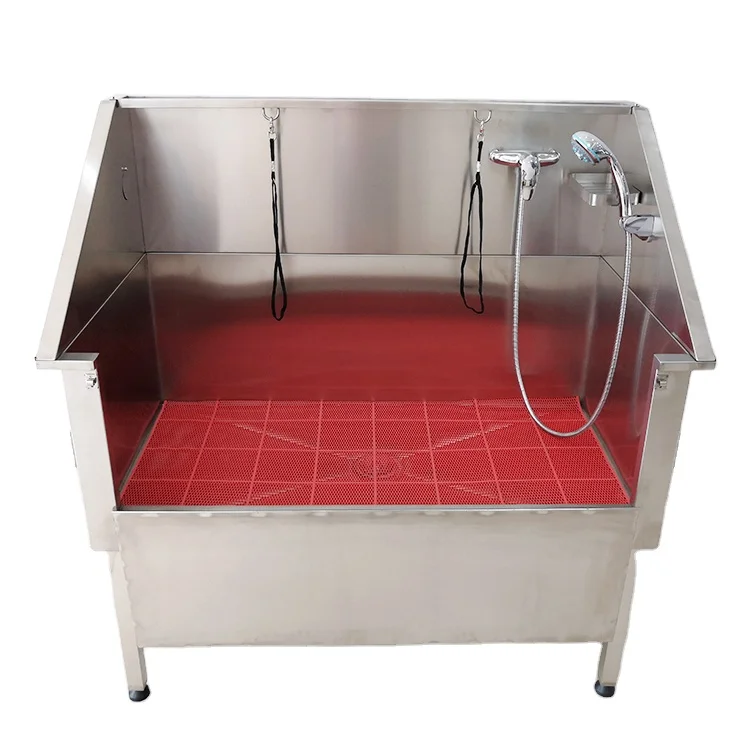 Dog Cat Grooming Bath Tub New Stainless Steel Bathtub For Pet SPA Shower