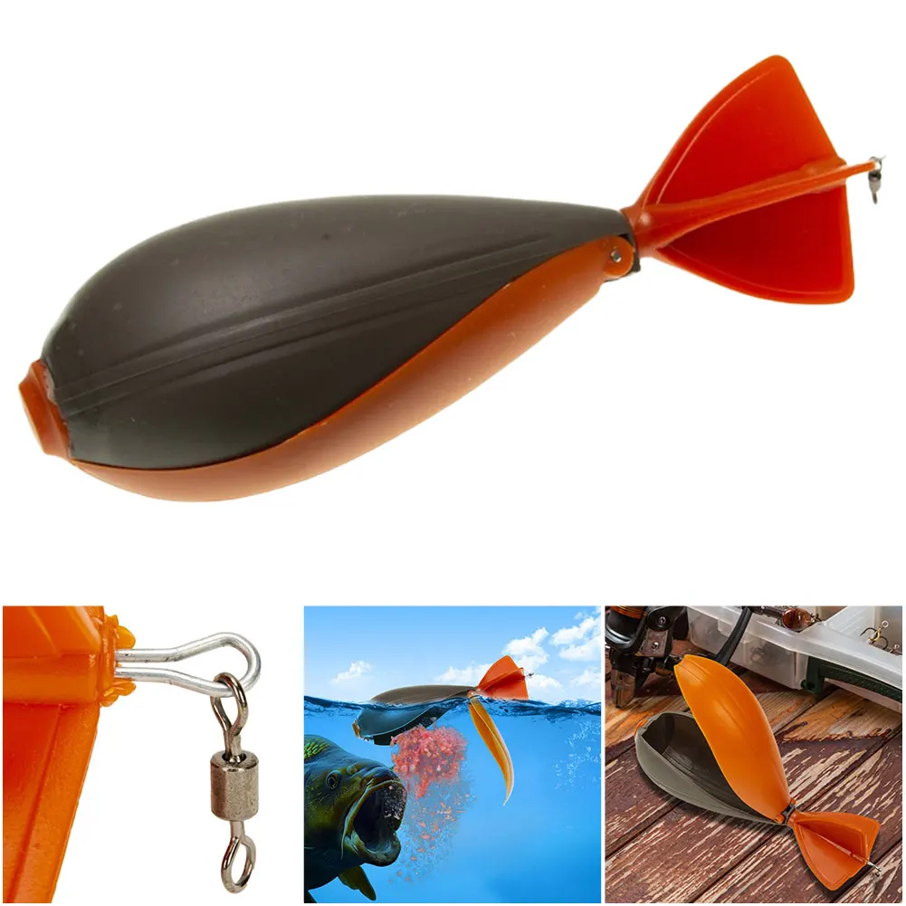 1-2PCS Carp Fishing Rocket Feeder Spod Bomb Carping For Lure Holder Spod Pellet Rockets Feeder Position Fish Pesca Accessories