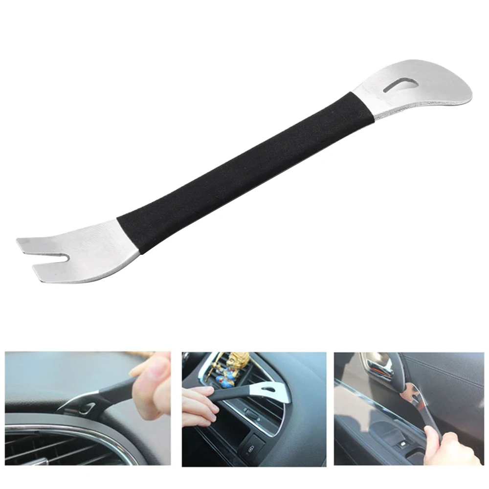 Stainless steel pry plate buckle driver for car modification removal of audio navigation center console interior door panel tool