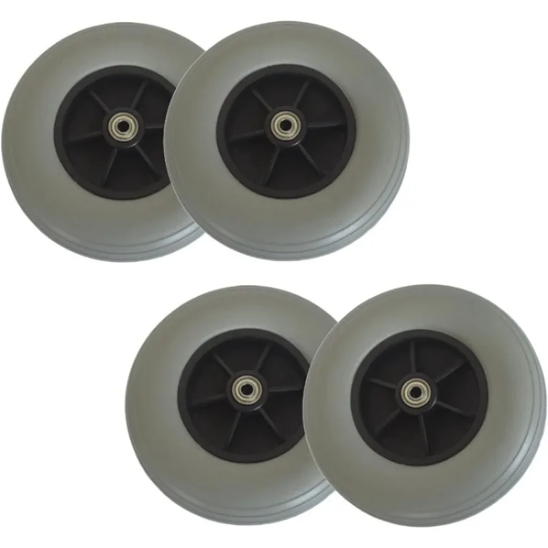 

8-inch PU Wheels 200x50 Solid Front Wheels, Suitable for Universal Solid Front Wheels for Electric Wheelchair Accesso