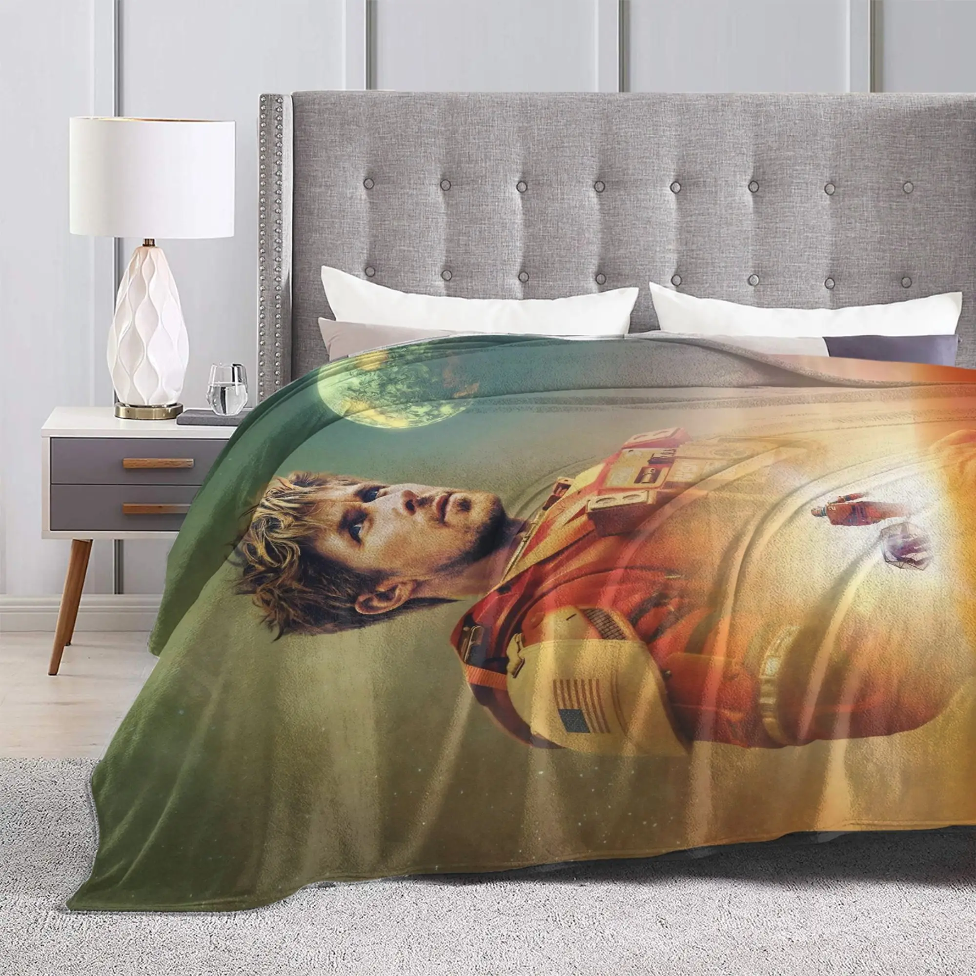 Project Hail Mary Movie Blanket Ryan Gosling Fleece Funny Soft Throw Blanket for Home Restaurant All Season
