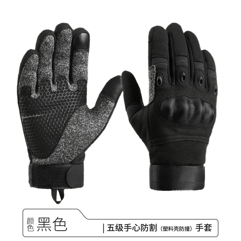 Anti-Slip Outdoor Full Finger Army Tactical Mittens Wear-resistant Riding Gloves Cycling Airsoft Combat Training Protective