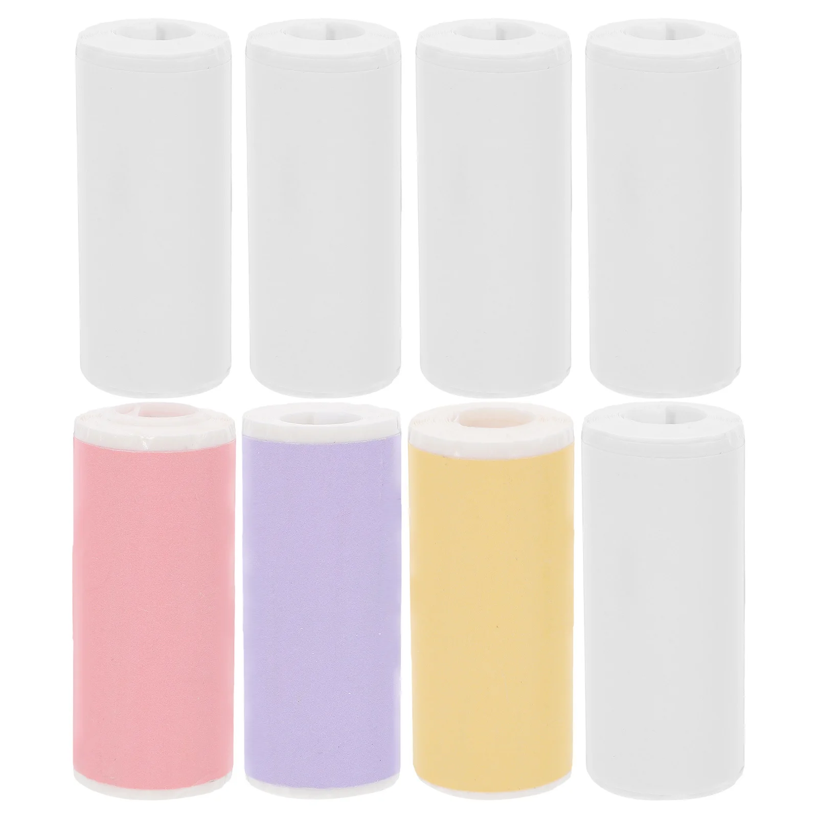 8 قطعة 8 لفات طابعة حرارية ذاتية اللصق ملصق ورقة مقاوم للماء طابعة ملصقات صغيرة متوافقة مع مشاريع مكتب المدرسة ذاتية الصنع #1