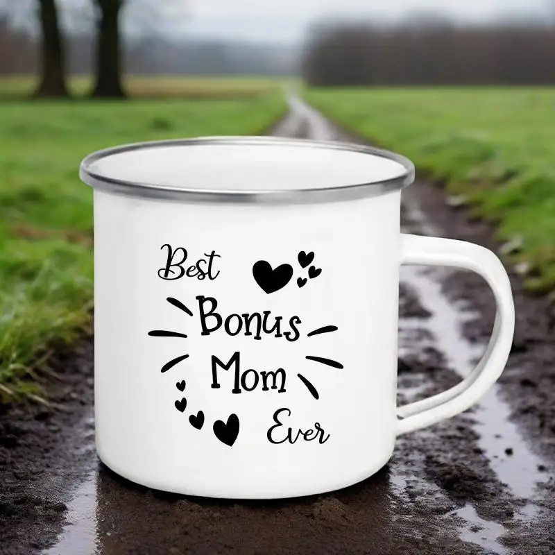 Coffee Cup Best Bonus Mom Ever Print Enamel Mugs Cupshe Tourist Mug Beer Unusual Tea Cup Drinkware Custom Cups Personalized Gift