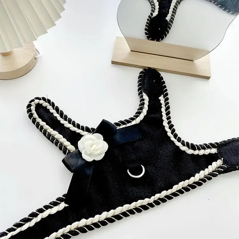 Pet Cute Chest Strap Towing Rope Dog Small Cat Chest Strap Clothes Towing Strap Walking Dog Strap Teddy Maltese Dogs Accessoires