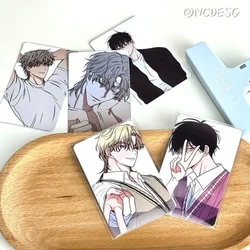 Yeo TaeJu tarjeta Lomo Anime marcapáginas, tarjeta de división, sesión fotográfica de 3 pulgadas, colección de mensajes para estudiantes, papelería de marea baja en el crepúsculo