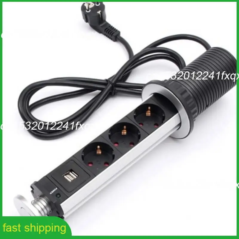 A010 -Up Desktop Concealed Socket USB Electrical Plug Tablet Sockets Power Strip USB Charger Extension Cable