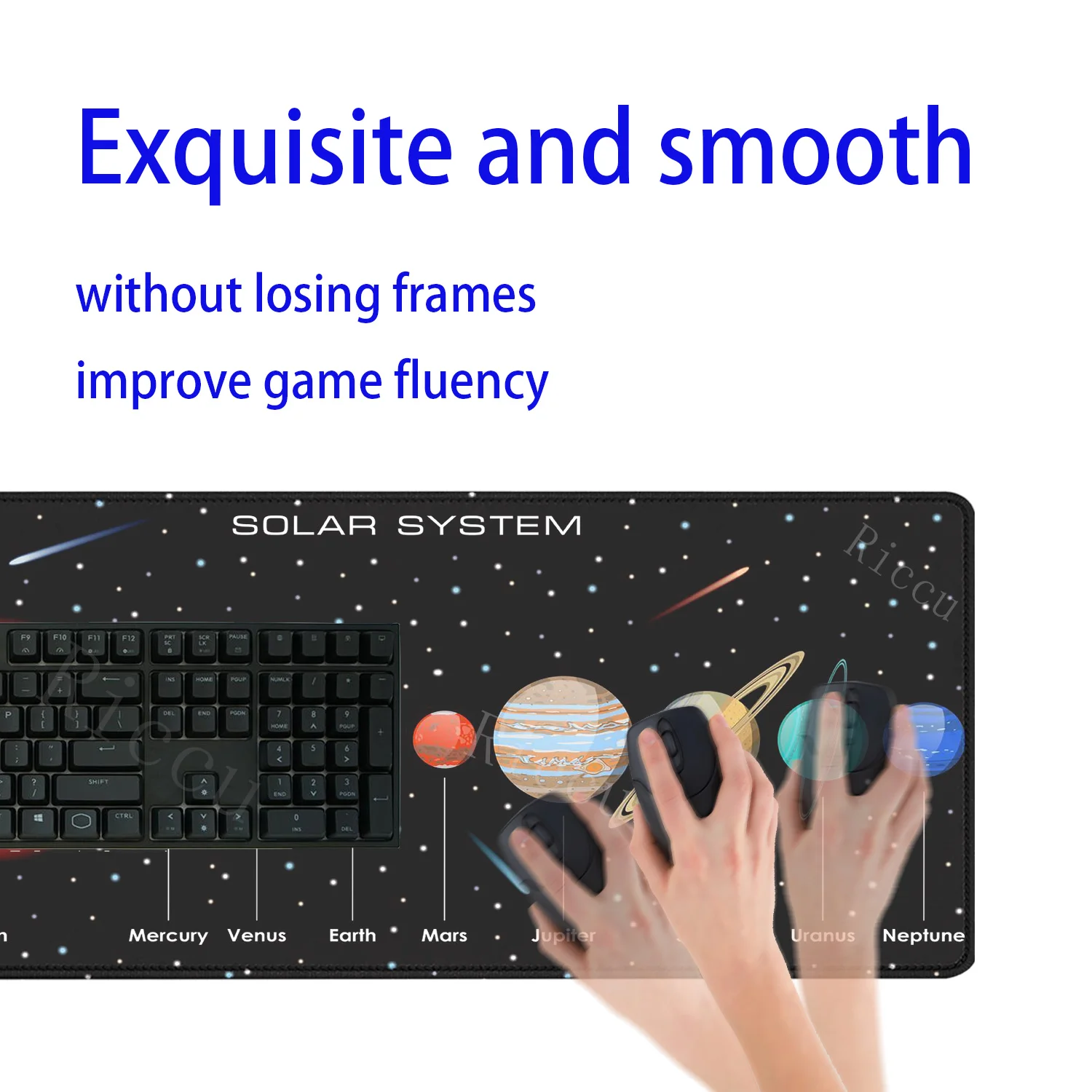 لوحة ماوس XXL Anime Gamer Mousepad كمبيوتر محمول Universe Space Solar System HD طباعة PC مكاتب ألعاب ملحقات لوحة المفاتيح حصيرة مكتبية #5