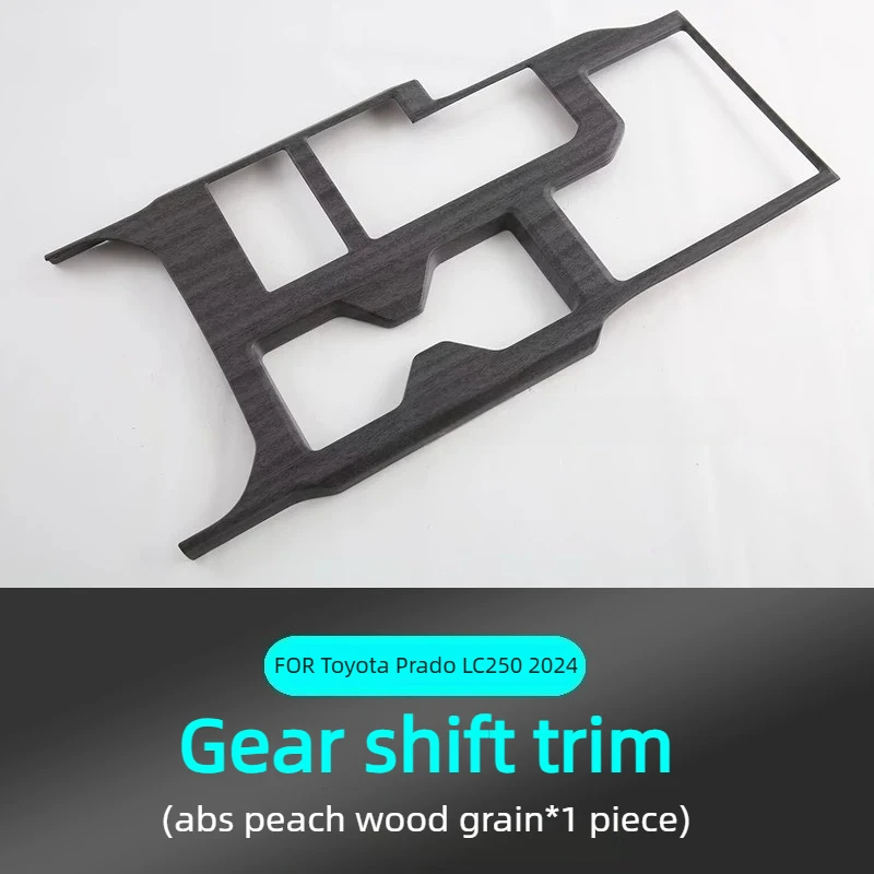 FOR Toyota Prado LC250 2024 Gear Shift Frame Glass Lift Panel Carbon Fiber Anti‑Scratch Wear‑Resistant Interior Mod Accessory