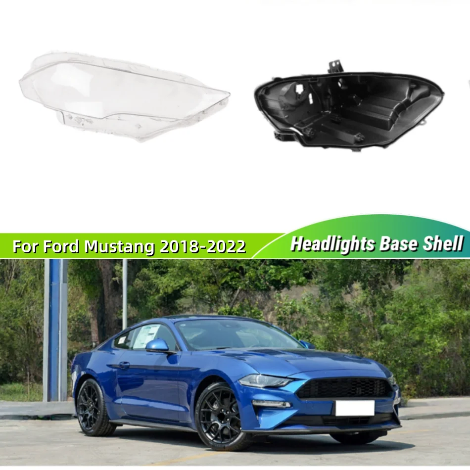For Ford Mustang 2018 2019 2020 2021 2022 Vehicle Accessories Car Base Head Lamp Shell Back Casing Lights Lens Shell