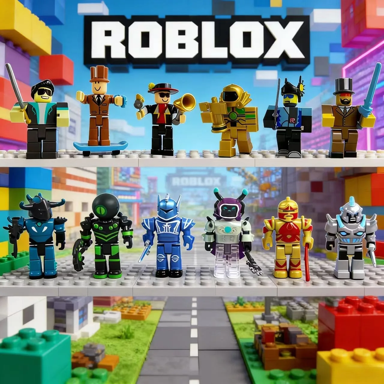 Nuevo Set de Figuras Virtuales de Roblox, Muñecos Coleccionables de PVC, Figuras de Anime, Decoración de Escritorio, Juguetes