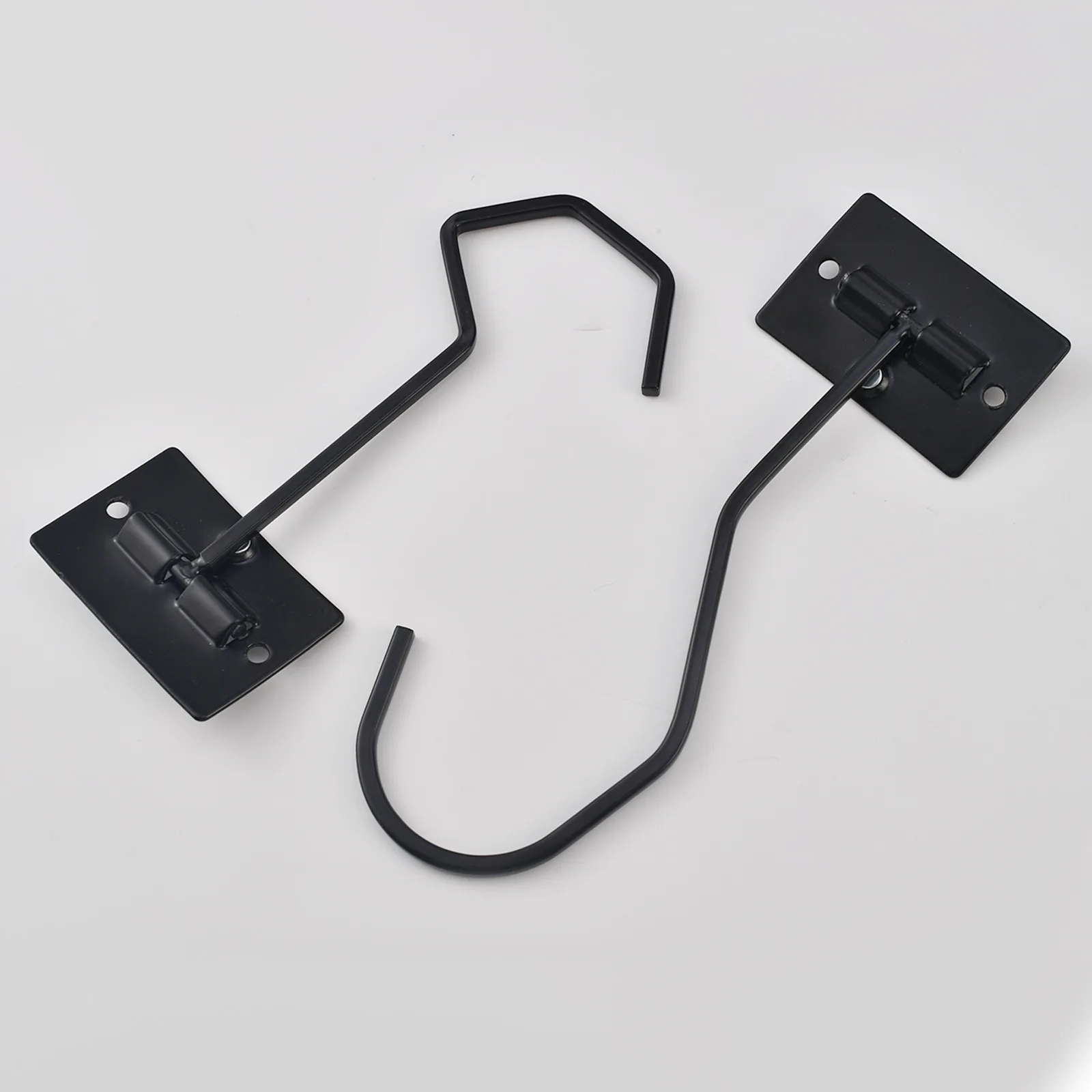 Self-adhesive banana hook cabinet can be screwed to strengthen and fix, use magnet to fold black hook when not in use