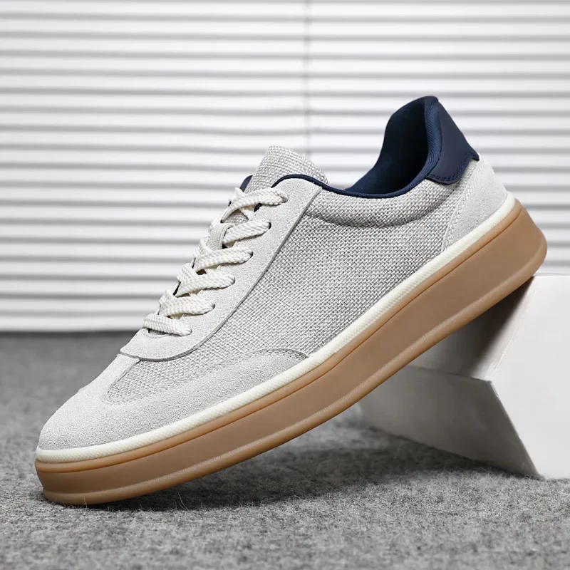 Europ Designer New Men Casual Shoes Breathable Flat Skate Shoes Street Cool Lace-up Sneakers
