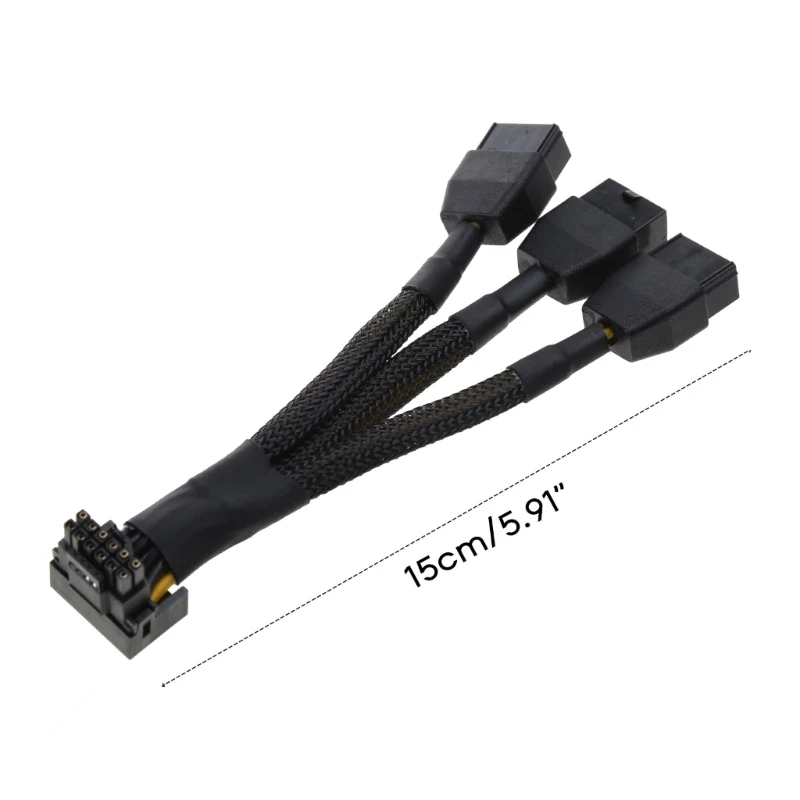 ABCD 3x8Pin to 16Pin PCIE 5.0 Adapter Line for CPU RTX4090 RTX4080 12VHPWR 90 Degree Angle to 3x8pin 4x8Pin Converter 15CM