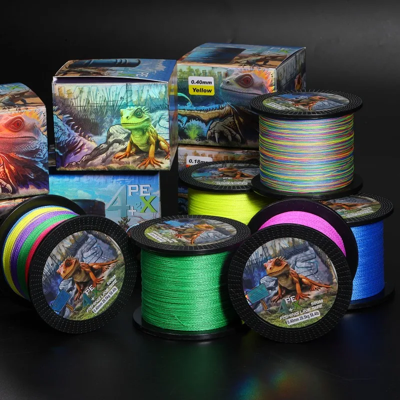 Sougayilang X4+2 Strand Braided Fishing Line 500M Multifilament Japanese Carp Fishing Wire Fishing Accessorie PE Line Pesca