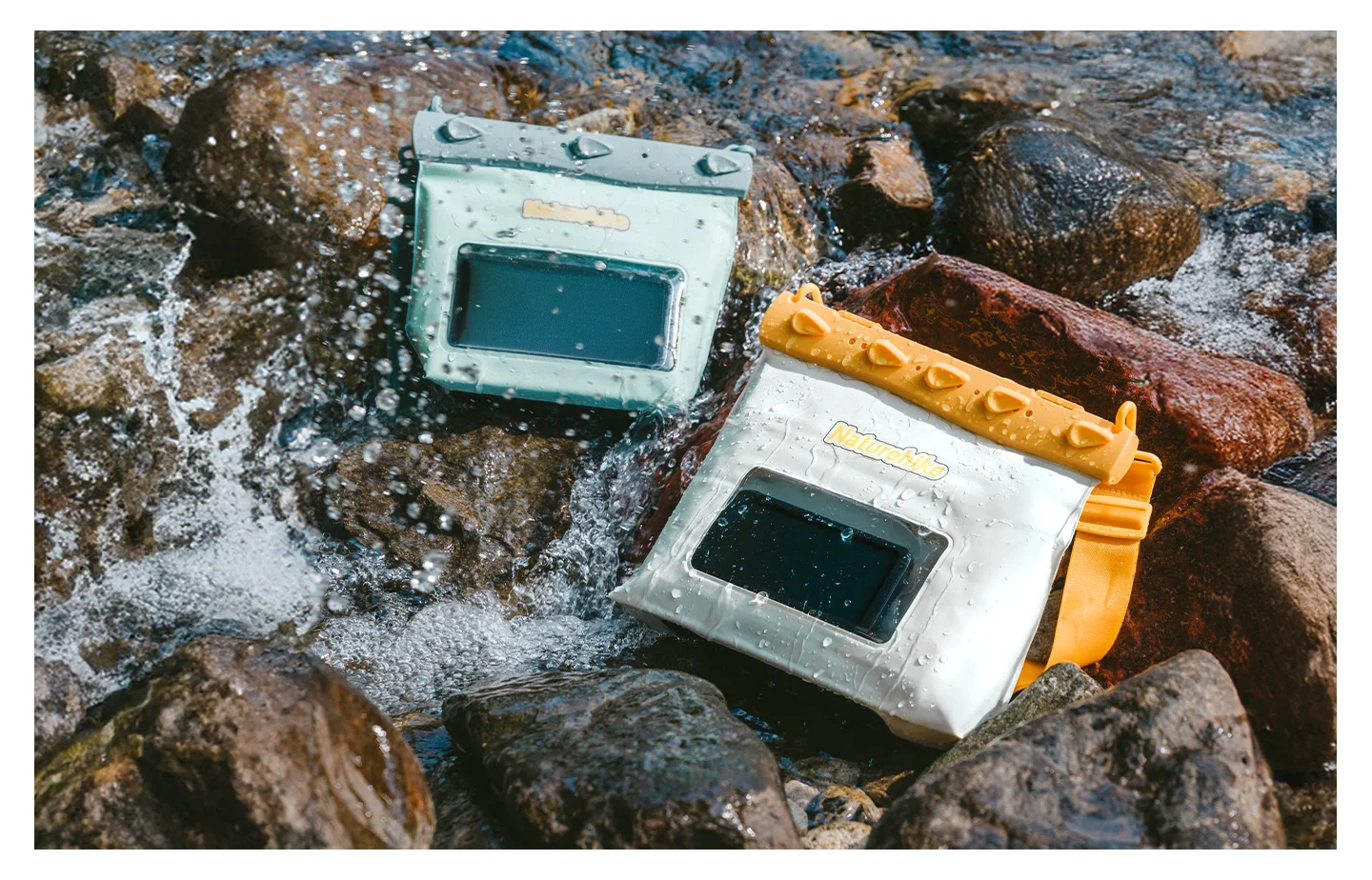 Naturehike Multifunktionale Wasserdichte Tasche Schwimm-Trockentasche Touchscreen Outdoor Wasserdichte Kajak-Drifting-Rafting-Handytasche – Detail 9