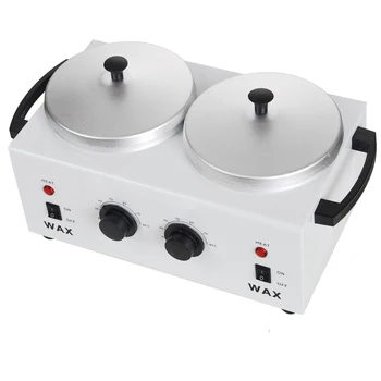 وعاء مزدوج سخان الشمع المهنية آلة إزالة الشعر البارافين المزدوج Parrafin الساخن معدات جلد الوجه سبا المنزلية