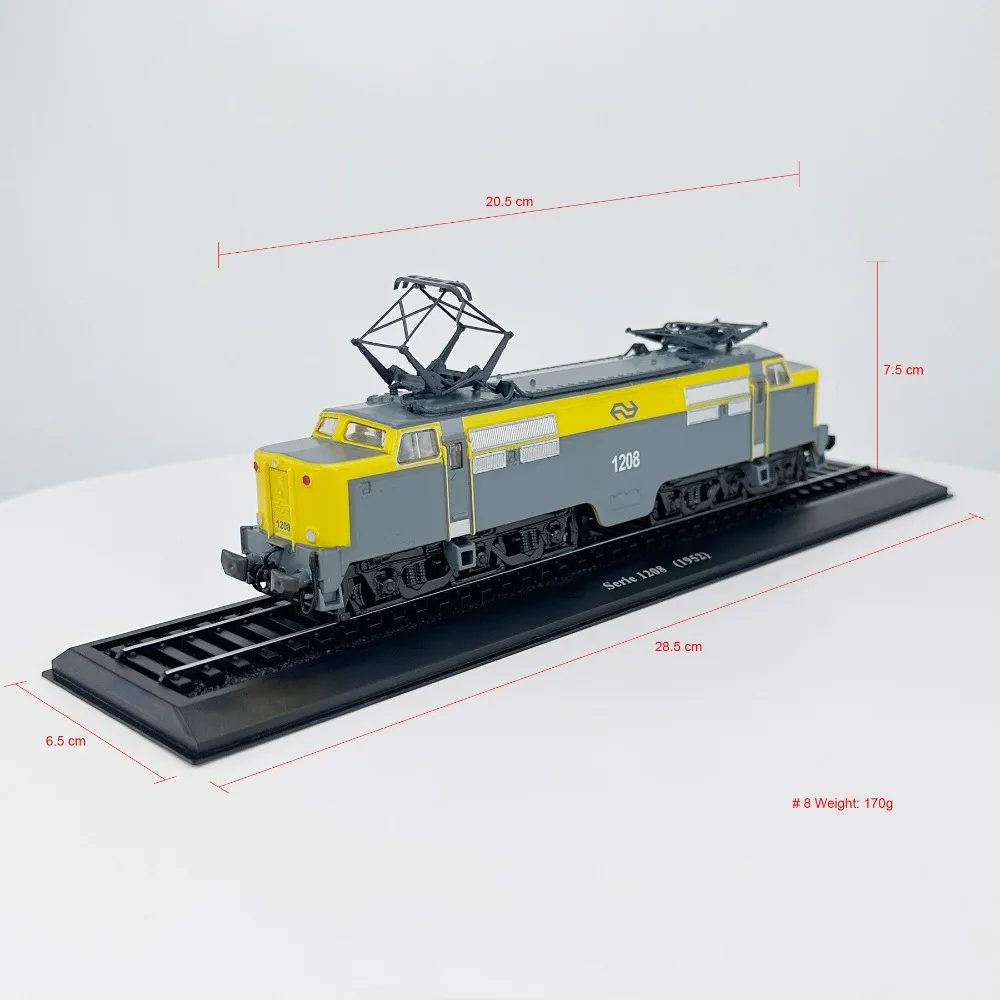 

HO Type 1/87 Train Model Retro Locomotive Serie 1208 Static Simulation Model Collectible Ornament Boy's Toy Gift