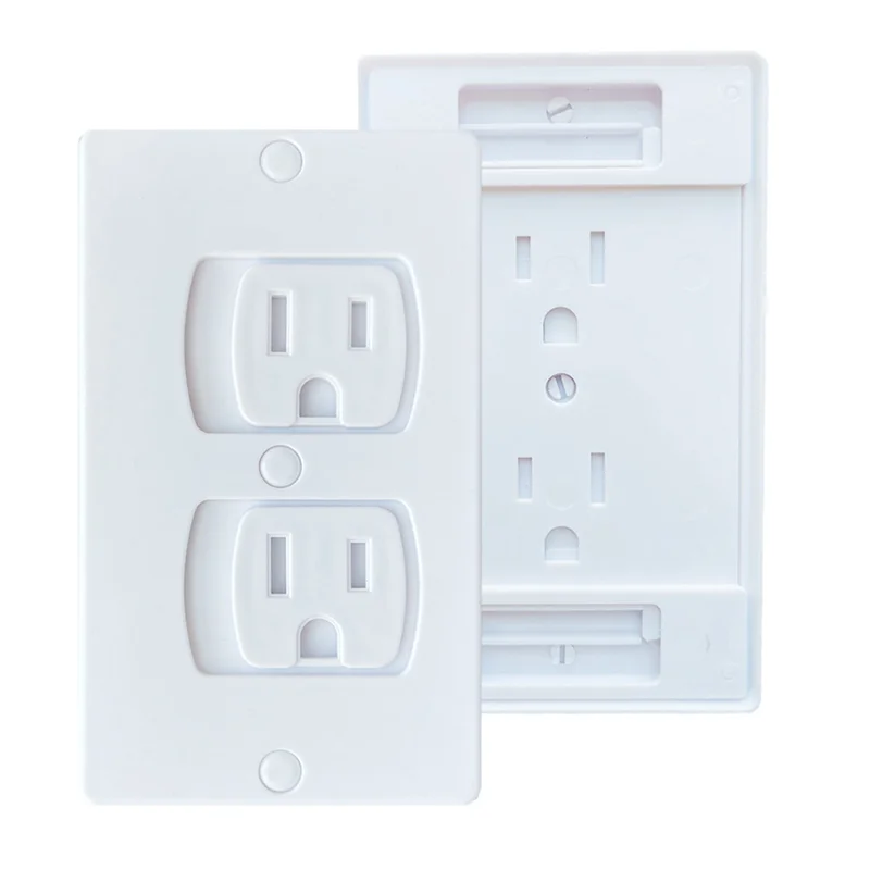 LNHF 24 حزمة من أغطية المخرج الكهربائي ذاتية الإغلاق للوحات مقبس الحائط الآمنة المقاومة للأطفال