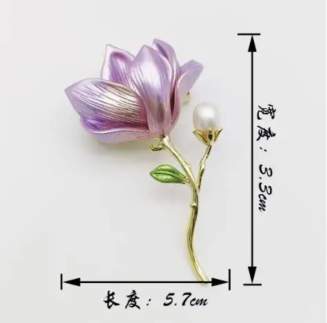 New fashionable temperament pin, elegant and exquisite jade orchid brooch, high-end chest flower accessory---