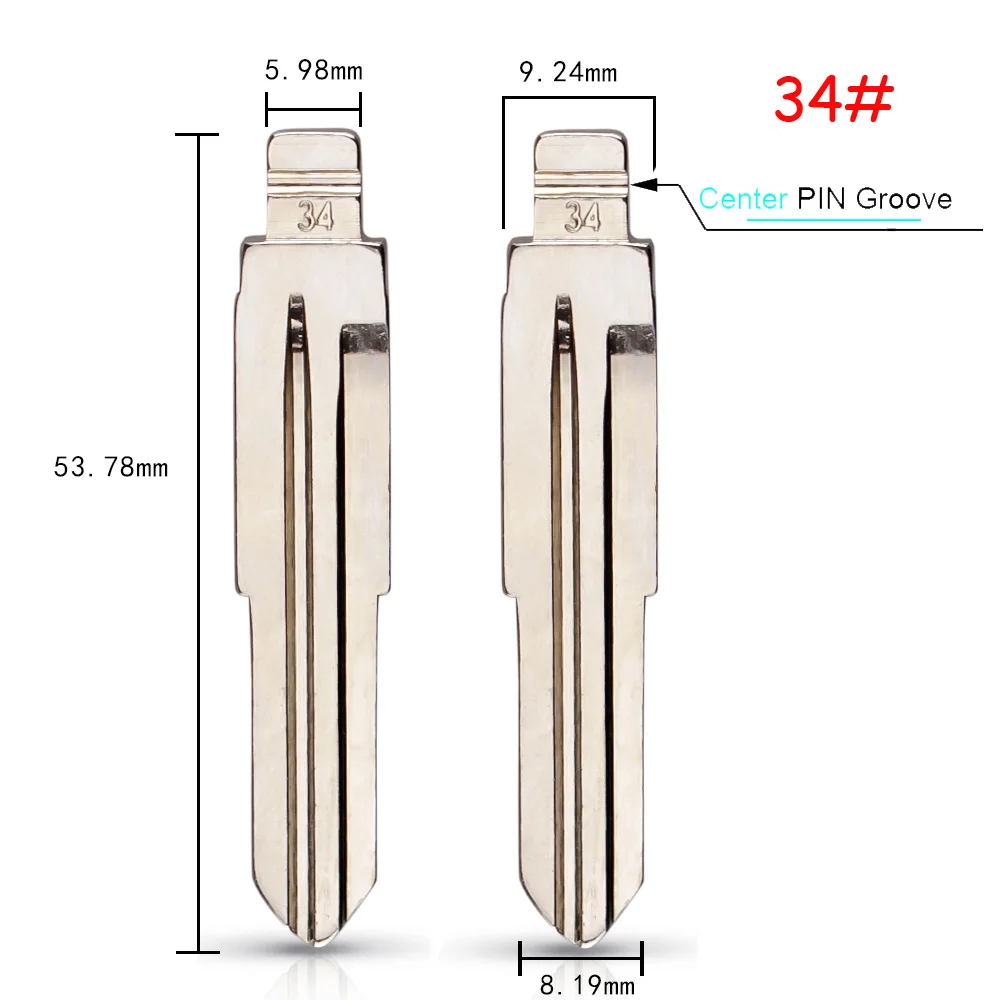 KEYYOU 10 قطعة لشركة هيونداي توكسون أكسنت جيتز ماتري سوناتا سانتا في كيا المعادن مفتاح السيارة شفرة 08 #15 #28 #29 #36 #50 #97 #33 #34 # #6