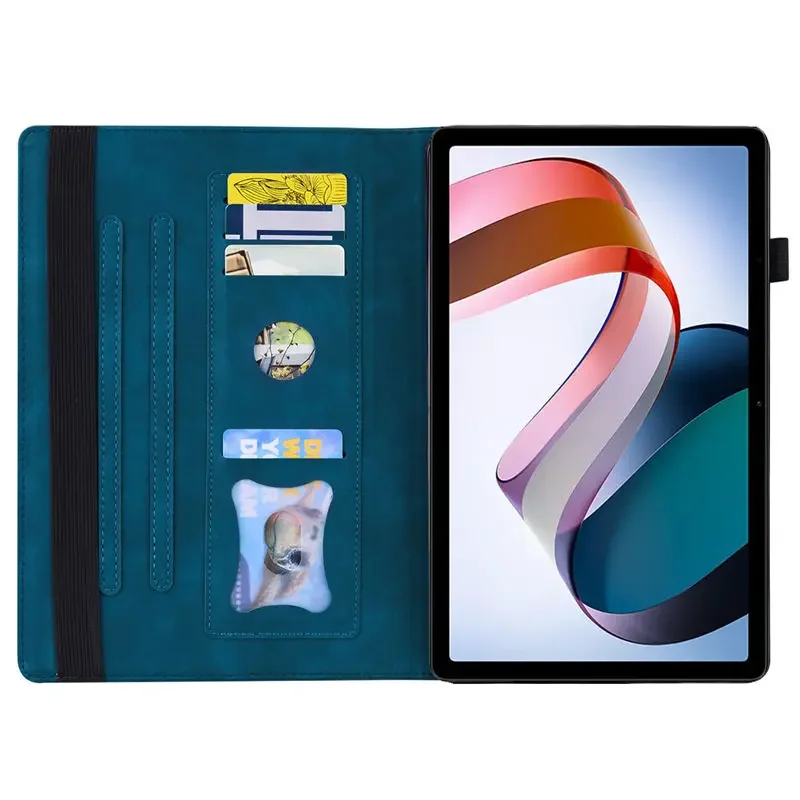 Capa de couro PU de estilo comercial, Soft TPU Back Shell, Tablet Case para Funda Redmi Pad SE, 2020, 11"