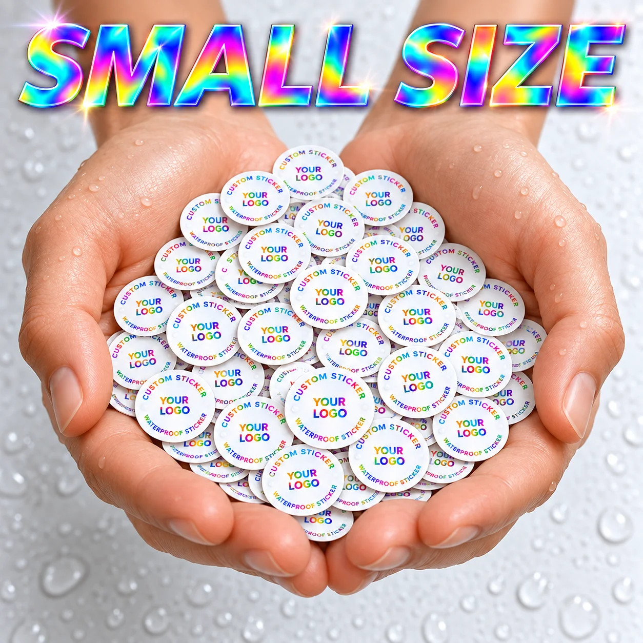 750Pcs Mini Round 1- 3cm Personalized Stickers, Small Size Stickers, Customizable Logos, Images, Christmas and New Year Themes, Creative Text Cartoons, Suitable for Holiday Greeting Cards, Marking Stickers, Item Classification Labels, Corporate Logos, Product Labels