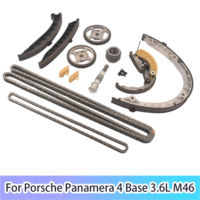 

13 PCS Engine Timing Chain Tensioner Guides Kit As Shown Metal+ABS For Porsche Panamera 4 Base 3.6L M46 94810502312 94810516910