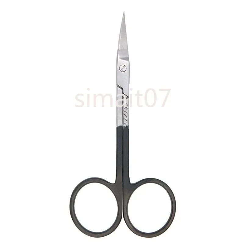 

Curved Sharp-Tip Iris Scissors with Black Handle - Ophthalmic Instrument for Double Eyelid Surgery