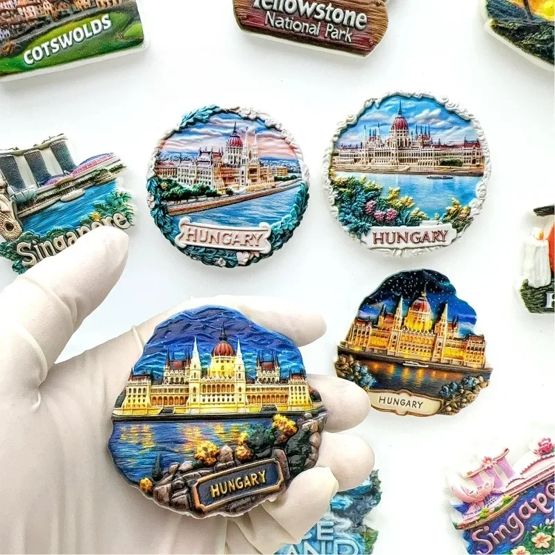 Hungary Fridge Mangets Danube River Travelling Souvenirs Budapest Fridge Stickers Home Decor Wedding Gifts
