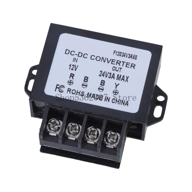 DC12V إلى 24 فولت 3A محول محول المحول محول لمصابيح LED والمروحة 40JB