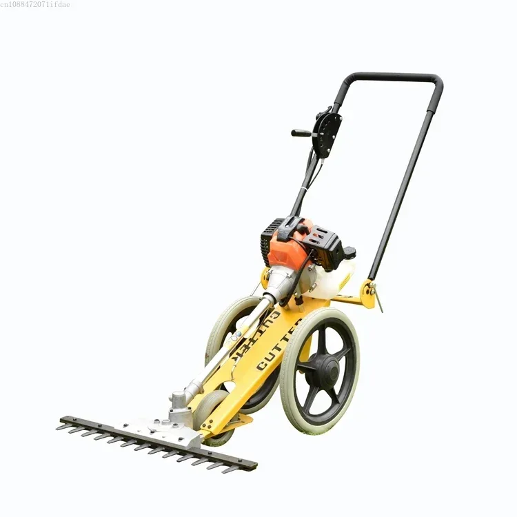 

Hot Sales Gasoline two Wheels 2 stroke grass trimmer 52cc Hand Push Brush Cutter