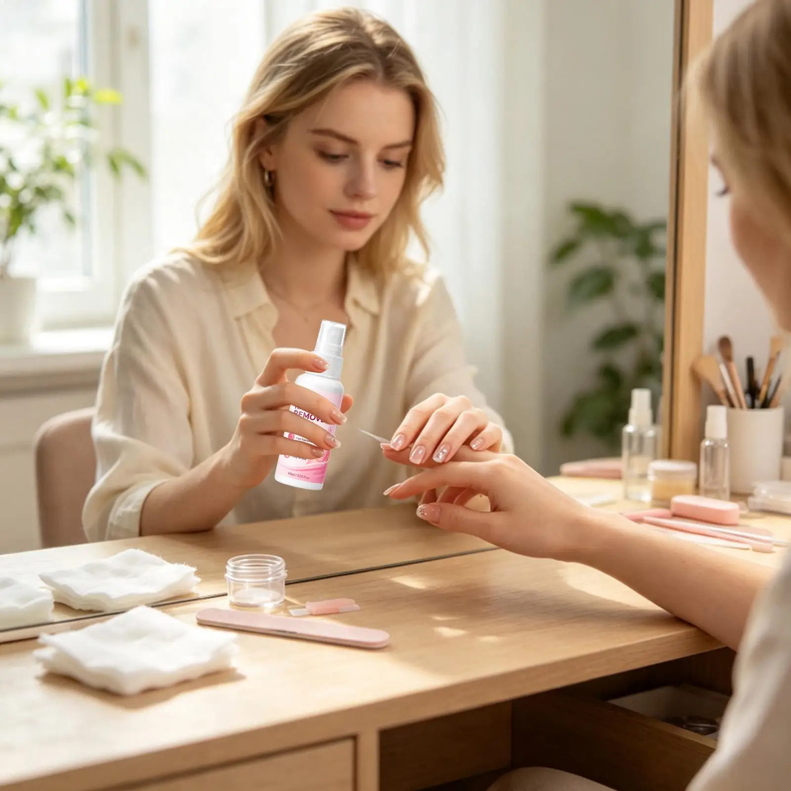 60ml Nail Remover Spray For Press On Nails False Nail Tips  Type UV Soak Off SolidAdhesive Fake Nail Removing Nails Art - view 4