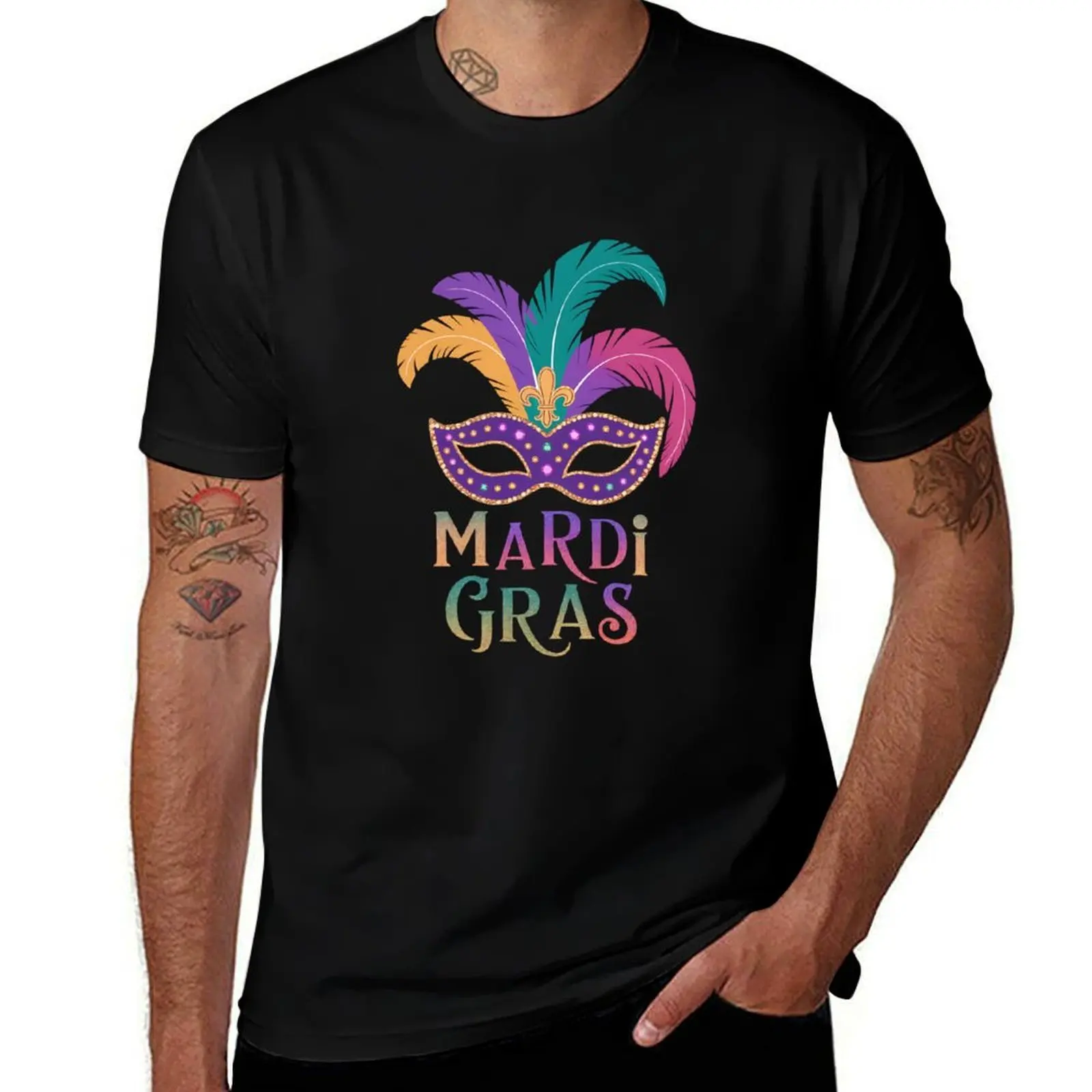 

Mardi Gras Shirts For Women Girls Kids Mask Feather Party T-Shirt korean fashion custom shirt summer top shirts graphic tee men