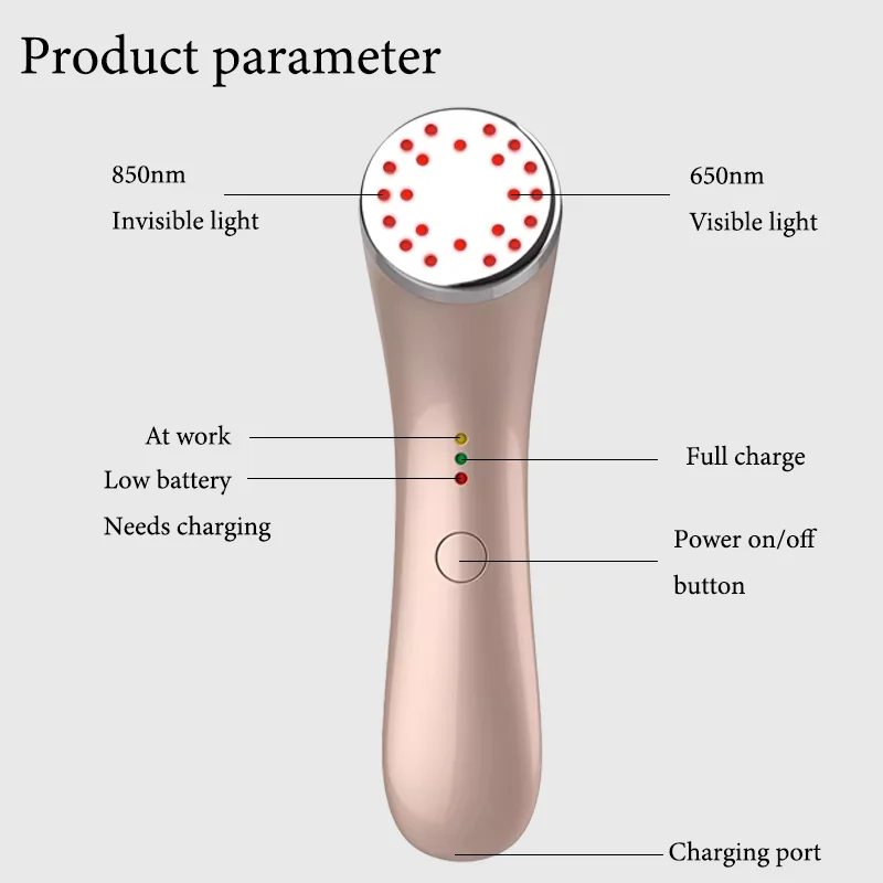 Dispositif de thérapie fongique à lumière rouge, déterminer de façon arthritique, physiothérapie lombaire, initié au genou, instituts oto, laser