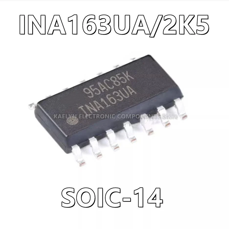 5Pcs/lot INA163UA/2K5 INA163UA Instrumentation Amplifier 1 Circuit 14-SOIC