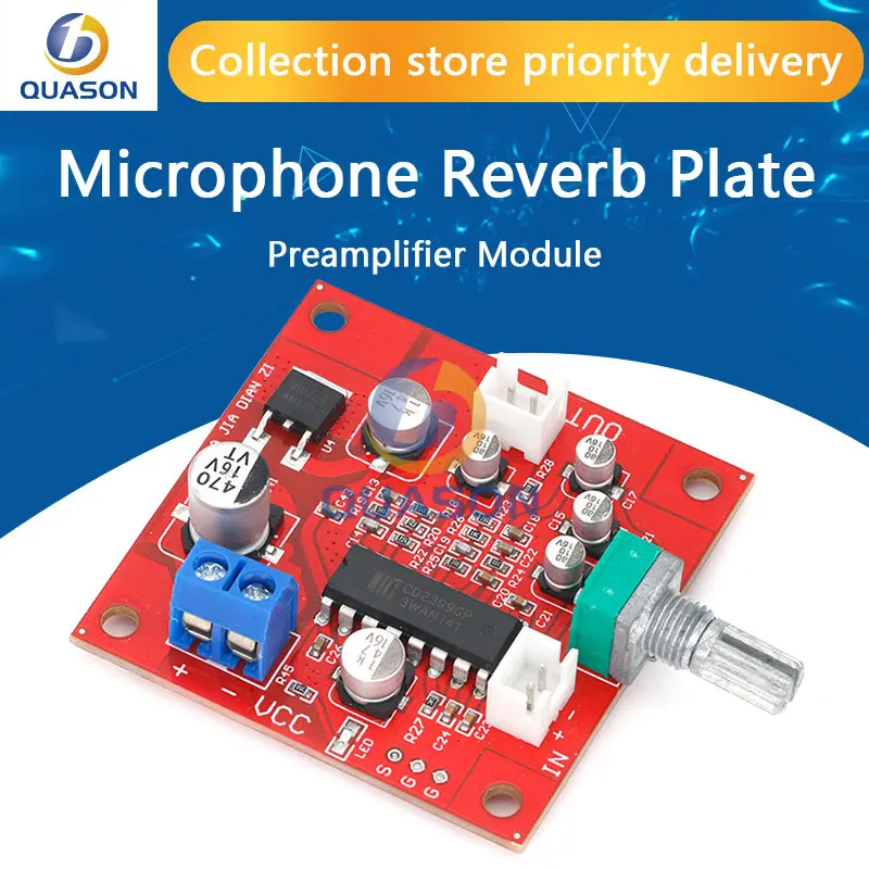 PT2399 Microphone Reverb Plate Reverberation Board No Preamplifier Function Module